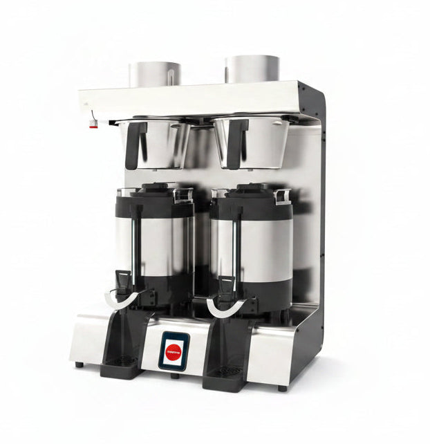 Jet 6 Twin Filter Coffee Brewer and Portable Urns Front Facing View