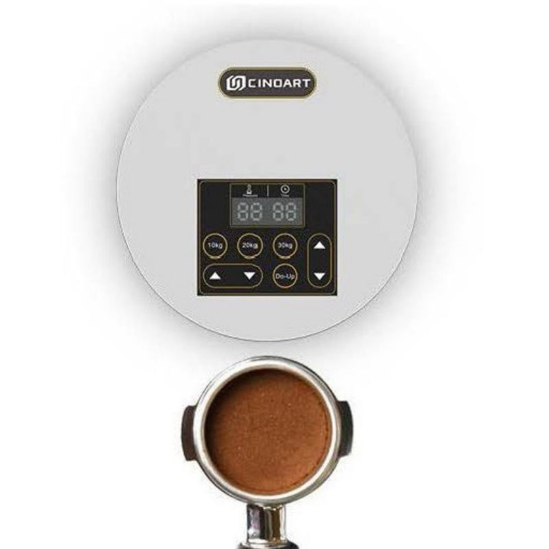 Cinoart PT2 Automatic Coffee Tamper Overhead View Digital Interface