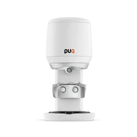 Puqpress Mini Light Automatic Precision Coffee Tamper Product Colour Variant White Front Facing View