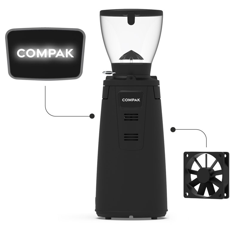Compak Bolt 83 Lock and Load Coffee Grinder Product Rear Facing View