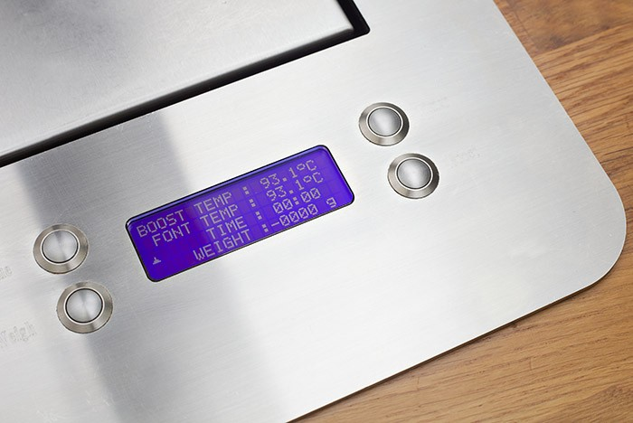 Marco Uber Boiler Precision Brewing Station Product Digital Interface Closeup View