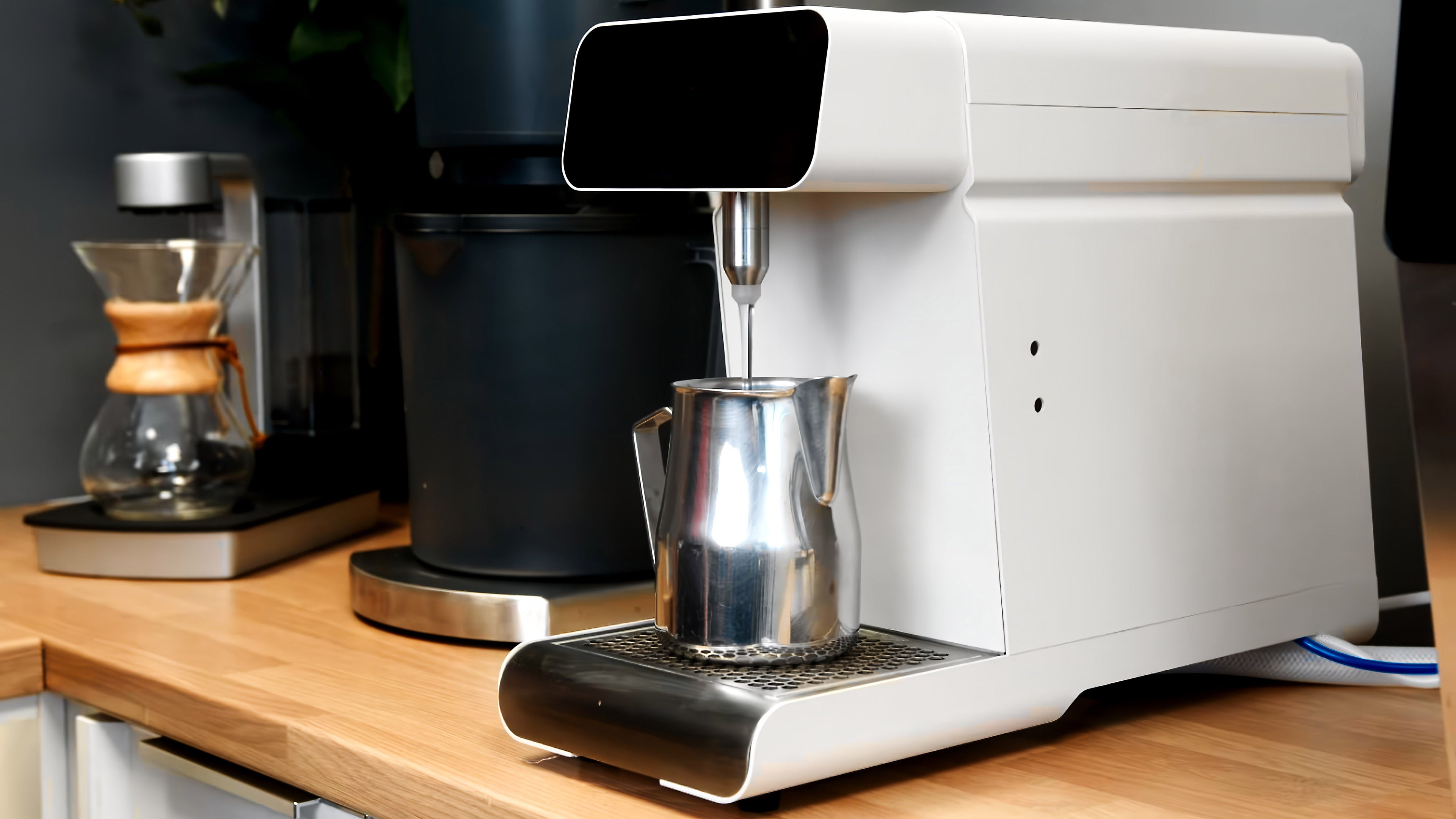Marco MilkPal Automatic Milk Dispenser Product Colour White Lifestyle Image