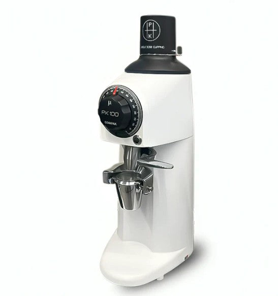 Compak PK100 Coffee Grinder Product Colour Variant White Side Angle View