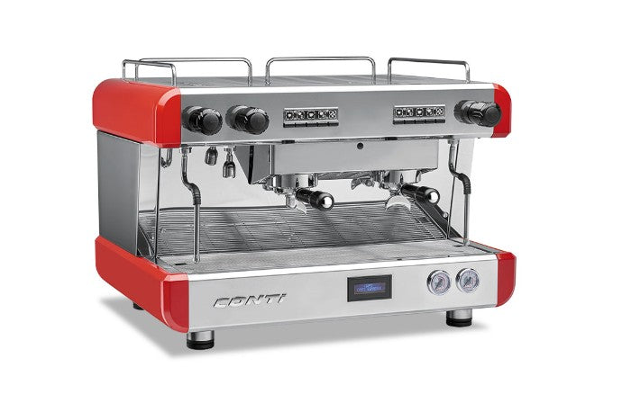 Conti CC100 2 Group Espresso Coffee Machine Product Colour Variant Red 
