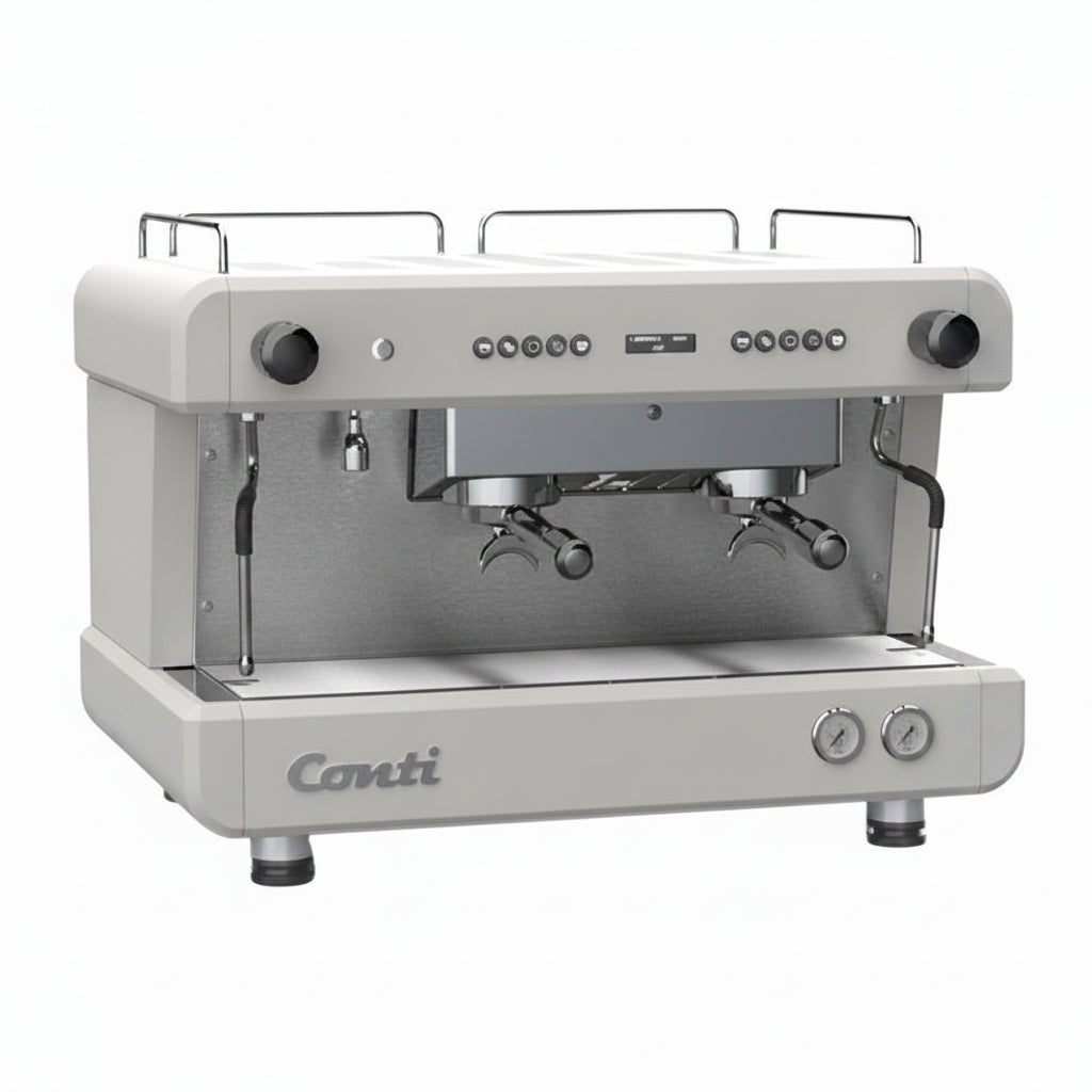 Conti CC202 2 Group Espresso Coffee Machine Product Colour Variant White