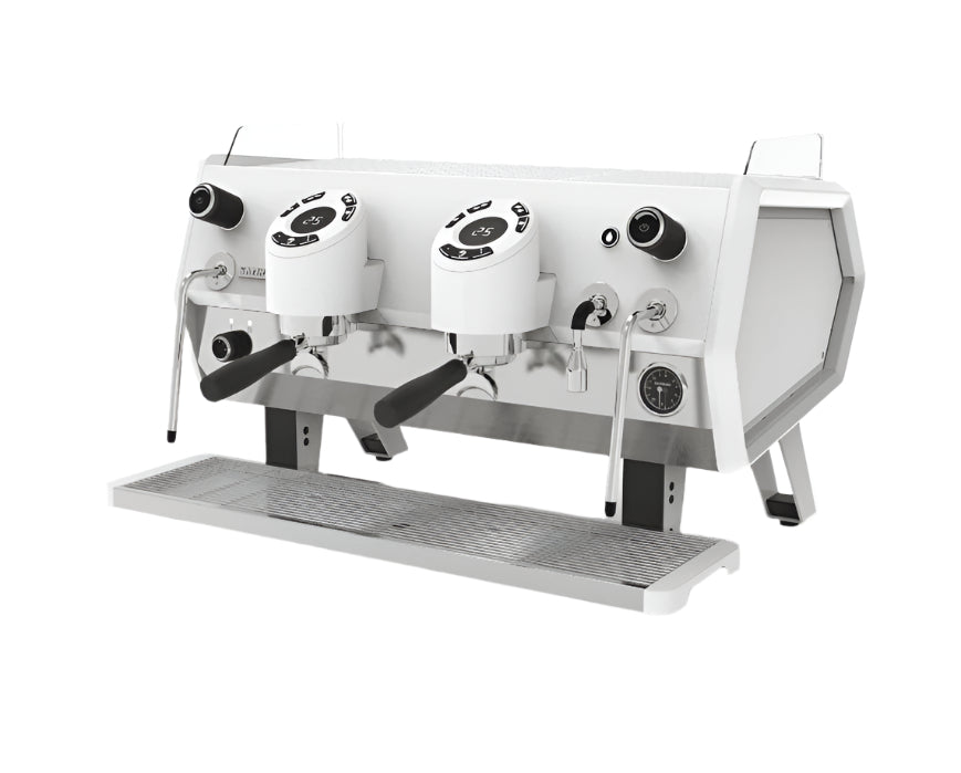 Sanremo D8 2 Group Espresso Coffee Machine Product Colour Variant White Front Facing View