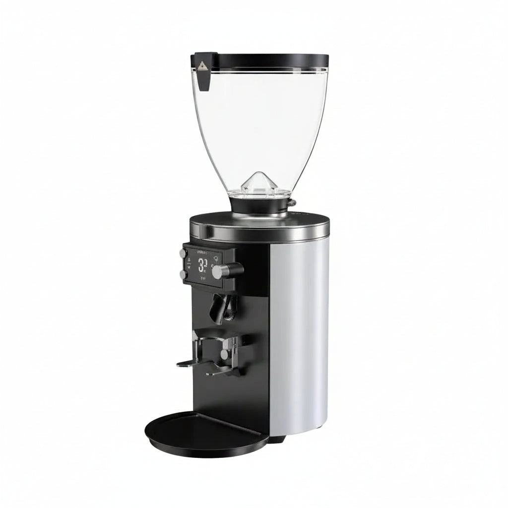 Mahlkönig E80 Supreme Coffee Grinder Product Colour Variant White Side Angle View