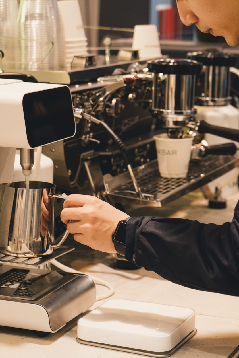 Marco MilkPal Automatic Milk Dispenser In Action