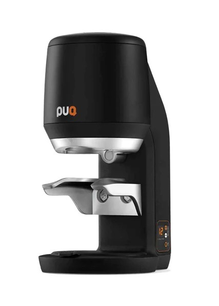 Puqpress Mini Light Automatic Precision Coffee Tamper Product Colour Variant Black Front Facing View