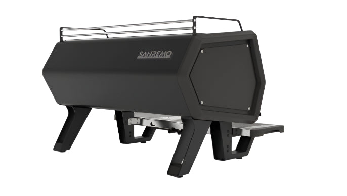 Sanremo D8 Pro Espresso Machine Colour Variant Black Rear Facing View