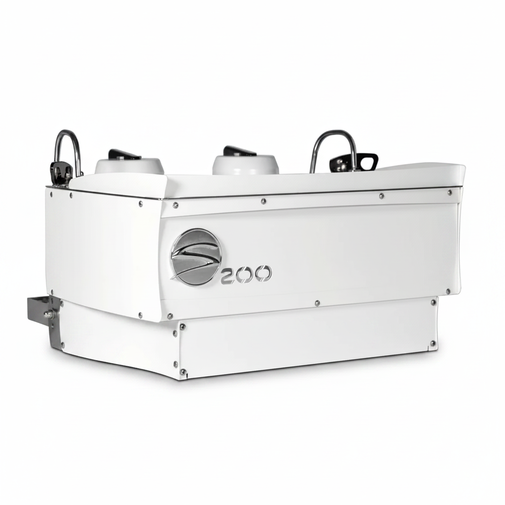 Synesso S200 Espresso Coffee Machines Product Colour Variant White Rear Facing View