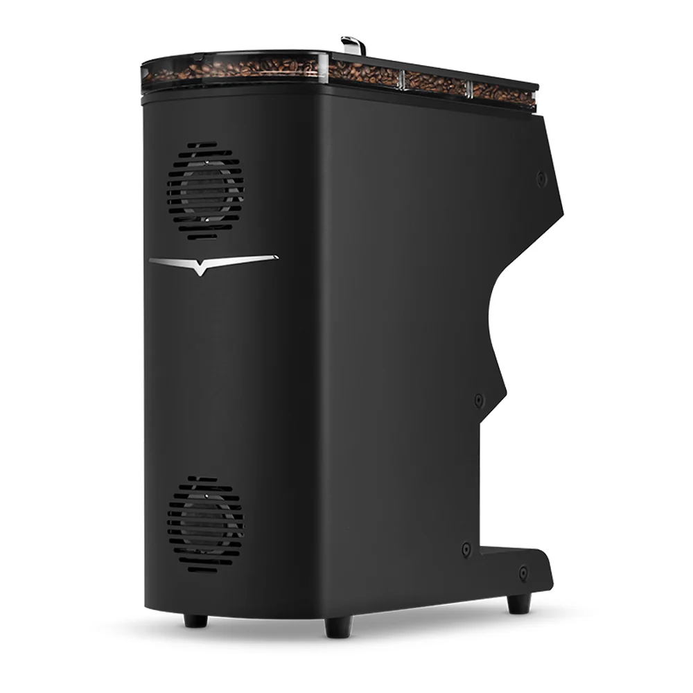 Victoria Arduino MYG75 Espresso Coffee Grinder Front Colour Variant Black Rear Facing View