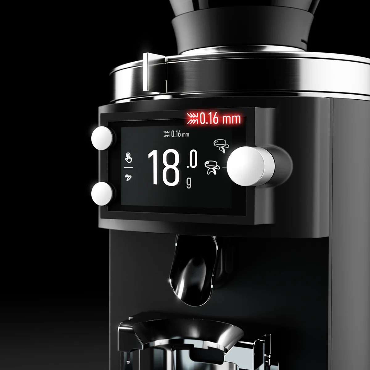 Mahlkönig E65S GbW Coffee Grinder Product Digital Interface View